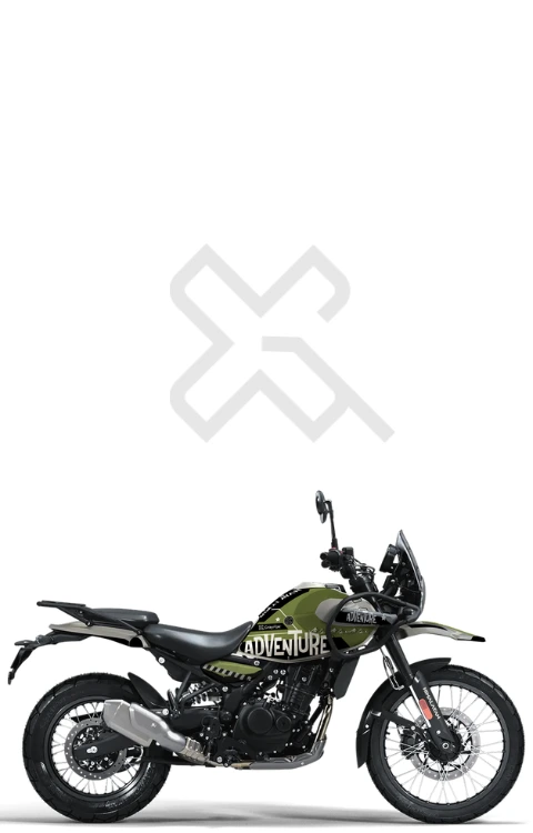 Adventure Edition Full Body Sticker for Himalayan 450 | Made in Premium Gloss Vinyl with FPF (Fade Protection Film), Waterproof, Precut Sticker, Pack of 1